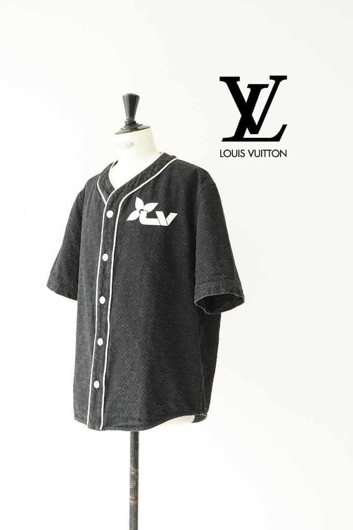 23AW LOUIS VUITTON ルイヴィトン デニム ベースボール シャツ - メルカリ