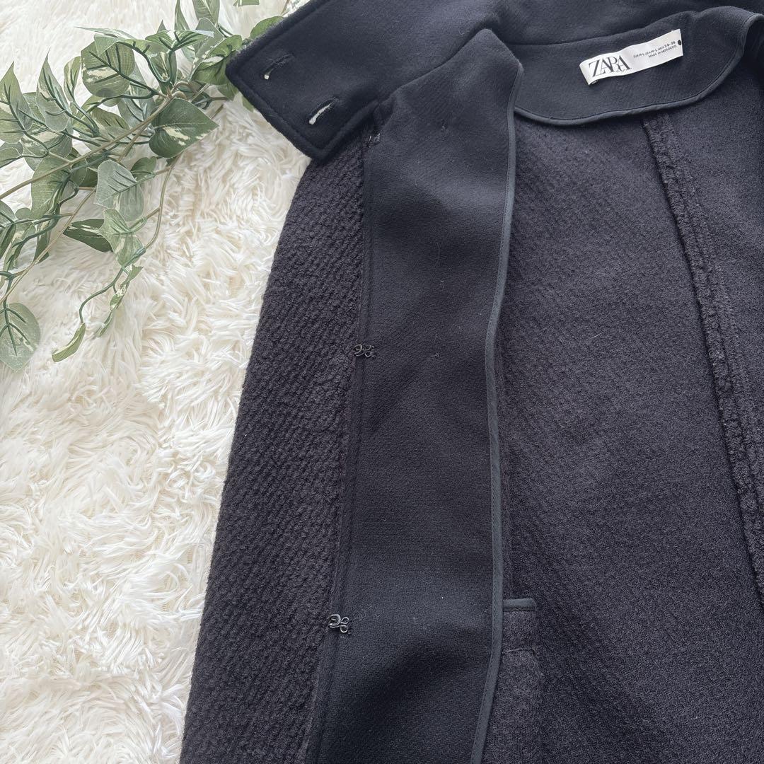 【希少】ZARA ロングケープ　マント　ポンチョ　コート　M-L