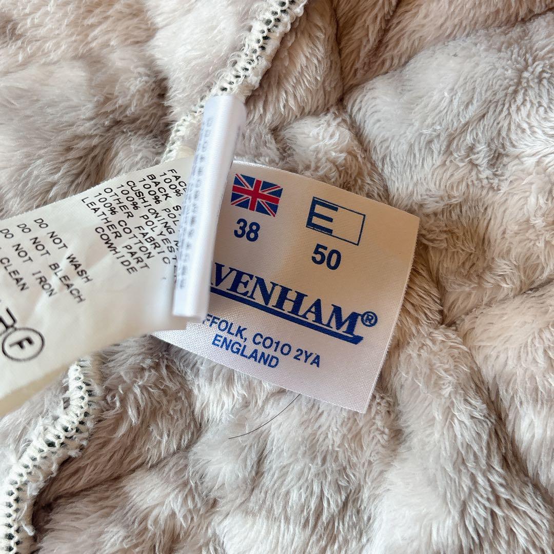 LAVENHAM ラベンハム ボアキルティングコート グレー 38