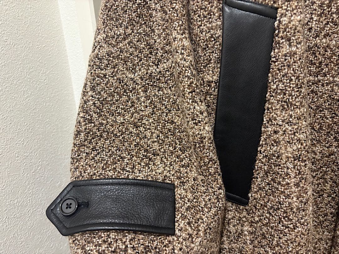 新品MARKAWAREマーカウェア25AW定価38万アルパカスラブツイードコート