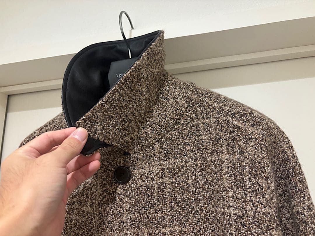 新品MARKAWAREマーカウェア25AW定価38万アルパカスラブツイードコート