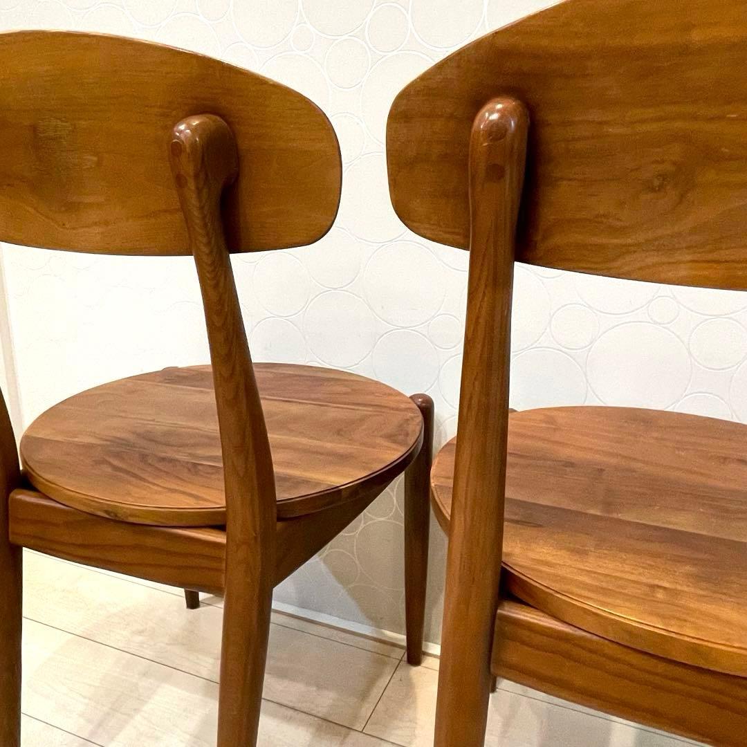 ダイニングチェア 天然木 木製 イス 無垢材 脚セット 椅子 北欧風