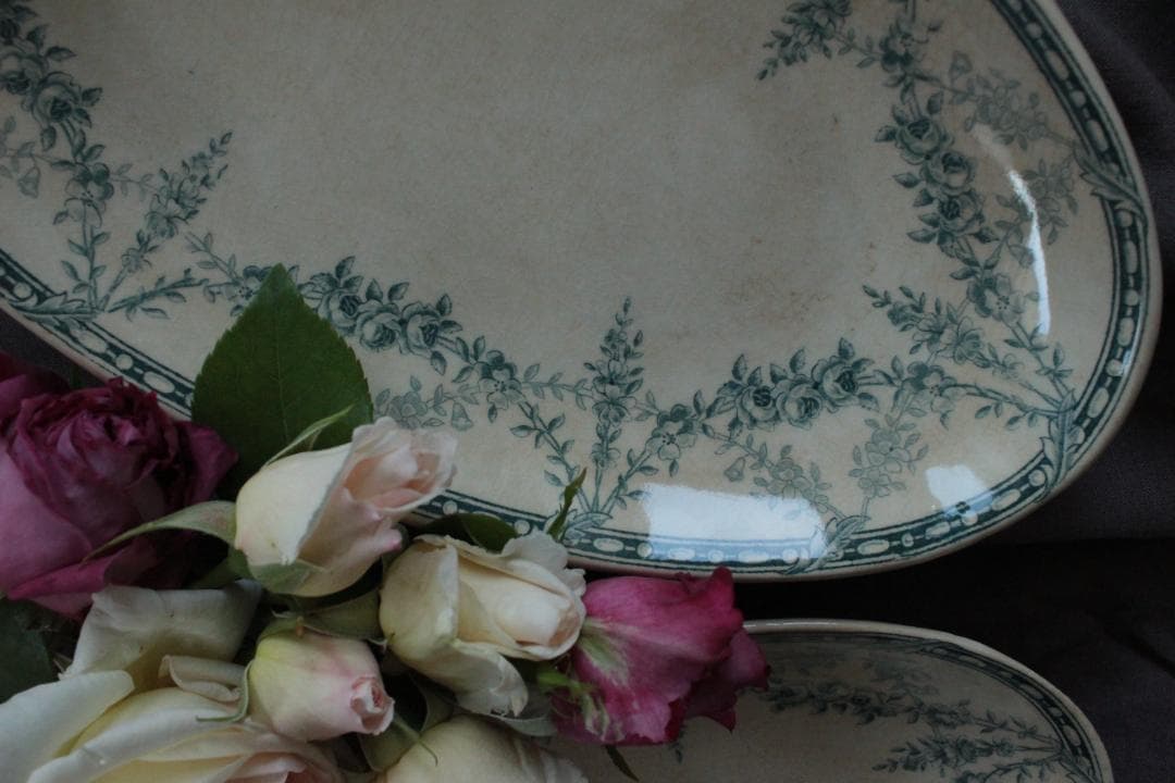 【K】クレイユ モントロー/Mignon 枯れたラヴィエ/フランスアンティーク