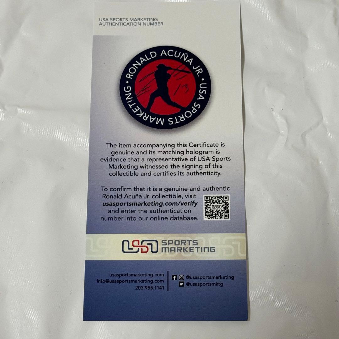 ブレーブス アクーニャJr 直筆サインフォト 2023 NL MVP 証明付 - メルカリ