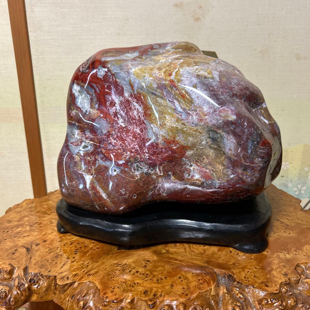 赤玉 北見錦紅石 金華ジャスパー - メルカリ