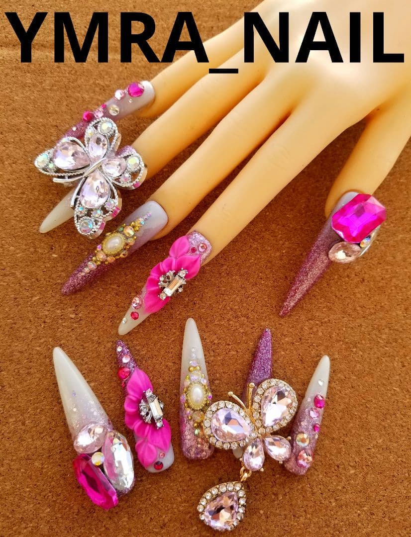 超鬼ロングネイル ギャルネイルチップ No.175 - メルカリ