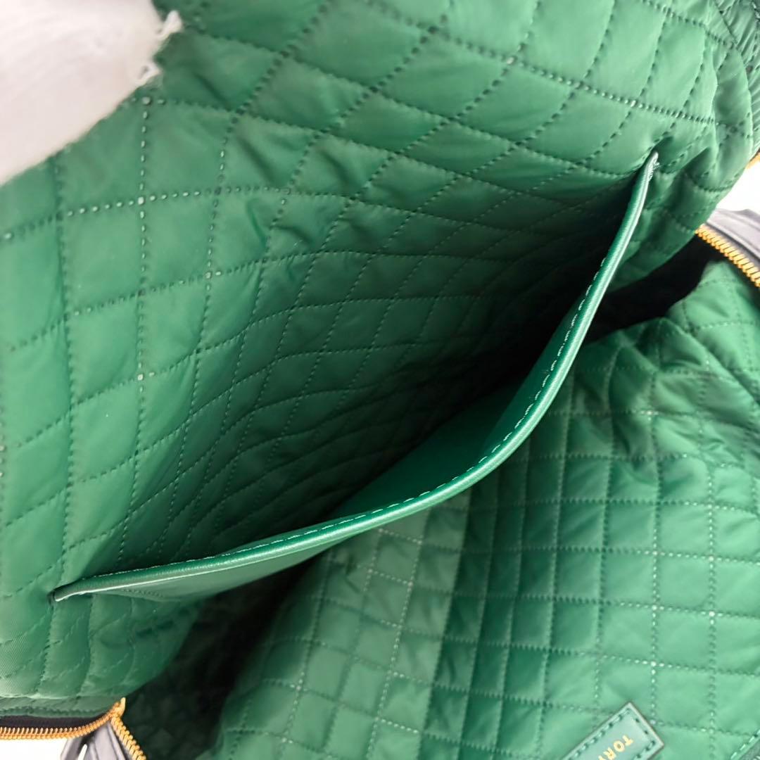 トリーバーチ ペリー リュック ブラック グリーン ナイロン 軽量 レディース