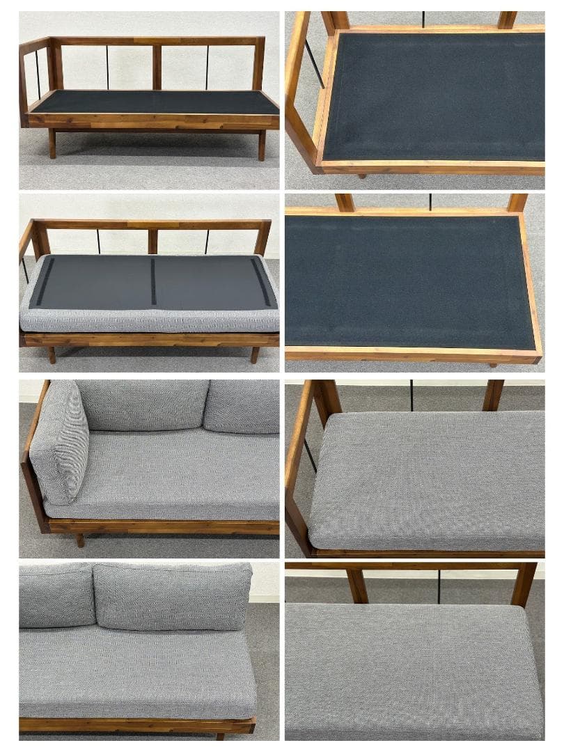 □ウニコ□スウェラ ダイニングセット テーブル ソファ グレー