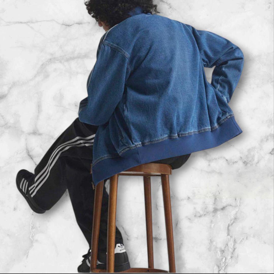 XL アディダス adidas デニム トラック ジャケットファイアーバード