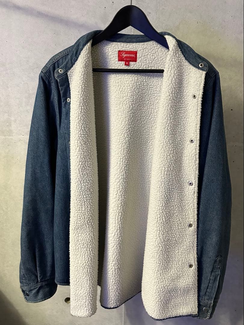 Sherpa Lined Denim Shirt シュプリーム デニムボア