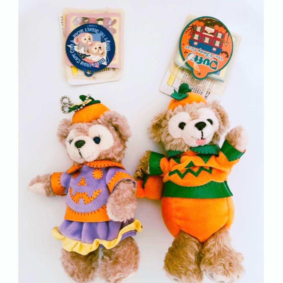 ダッフィー シェリーメイ ハロウィン2009・2010ぬいぐるみバッジ2個