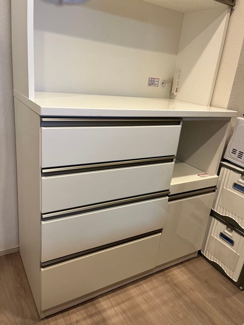 ニトリ/NITORI】キッチンボード レジューム WH ホワイト 幅100cm