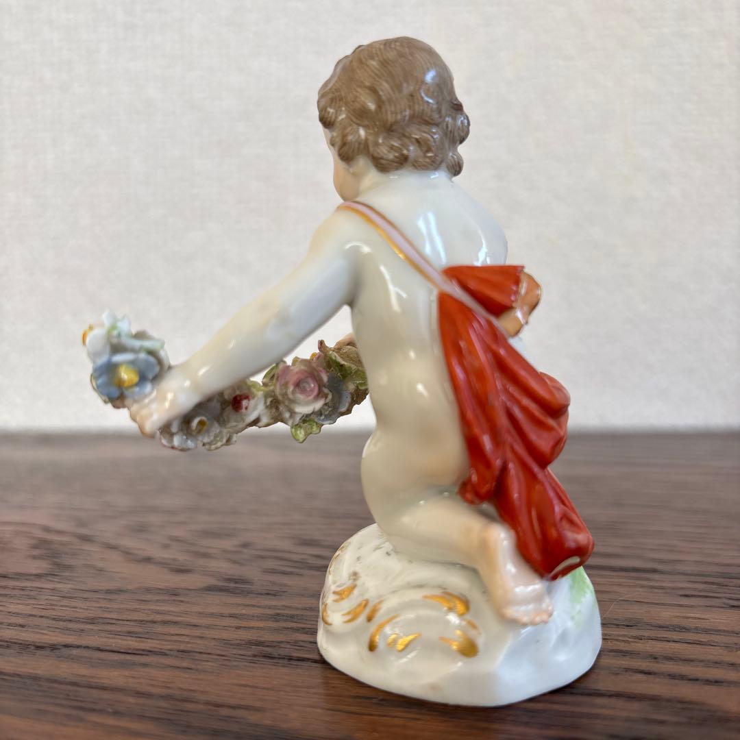 マイセン エンゼル 置物 フィギュリン 人形 アンティーク 陶磁器