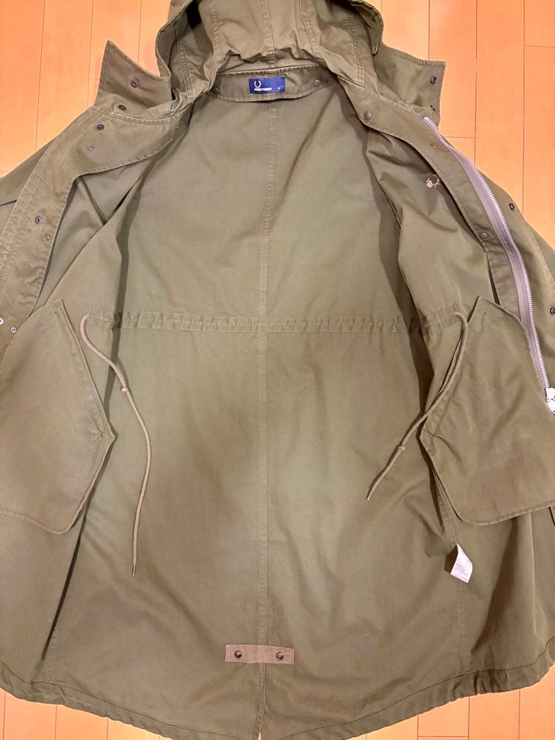 フレッドペリー 迷彩ダウンライナー付 モッズコート F2562