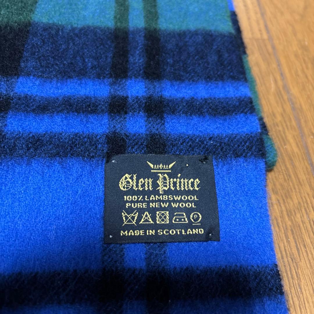 スコットランドGlen Prince グレンプリンス　ラムウールストールマフラー