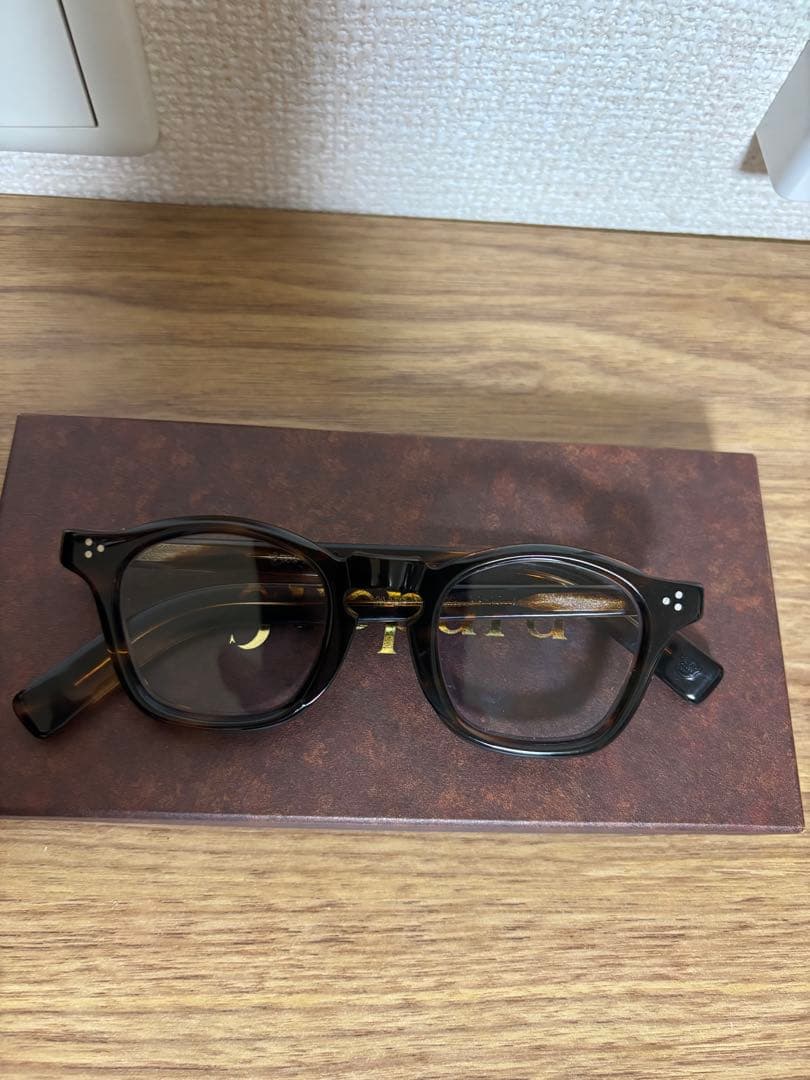 gp-05 ギュパールhavana Light Blue Flat lenses