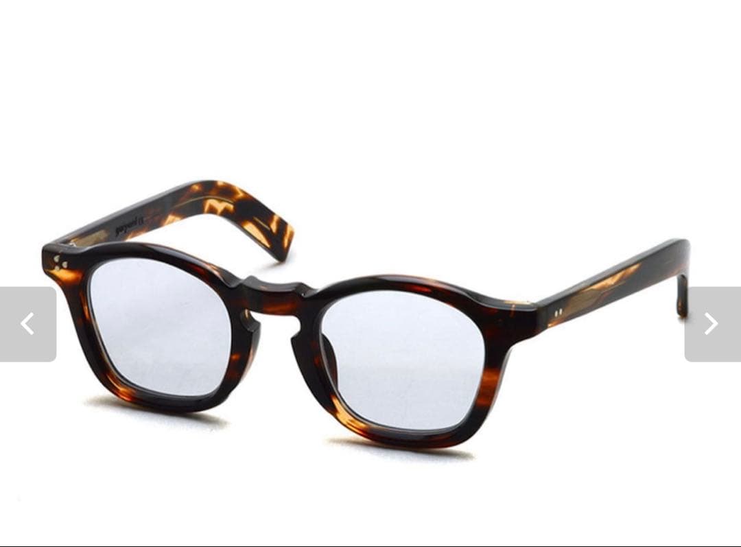 gp-05 ギュパールhavana Light Blue Flat lenses