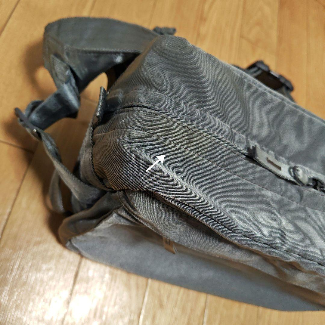 希少 廃盤 ポーター オーバーダイ ショルダーバッグ L シルバーグレー バック