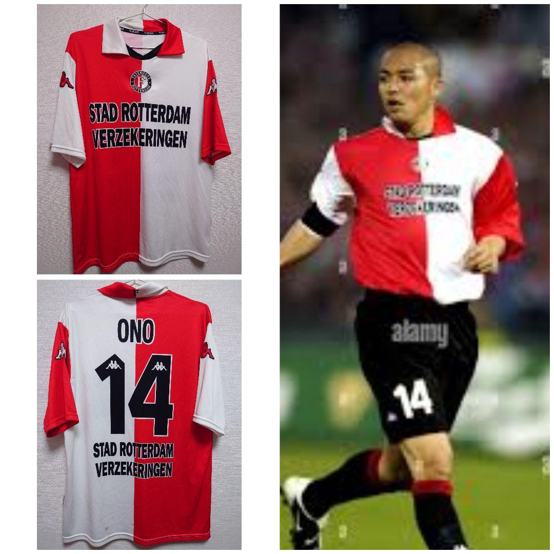 希少】 01/02 フェイエノールト No.14 小野伸二 UEFAカップ優勝モデル