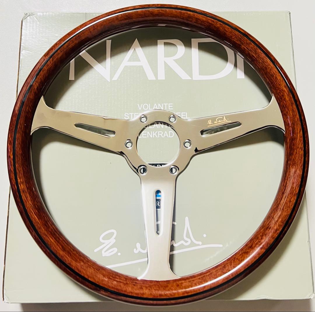 【大特価セール】ナルディ（NARDI）クラシックウッドステアリング　14インチ③