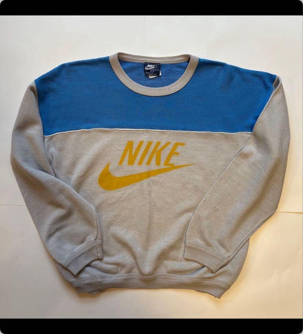 【VINTAGE】イタリア製 紺タグ 80s NIKEスウォッシュ スウェット