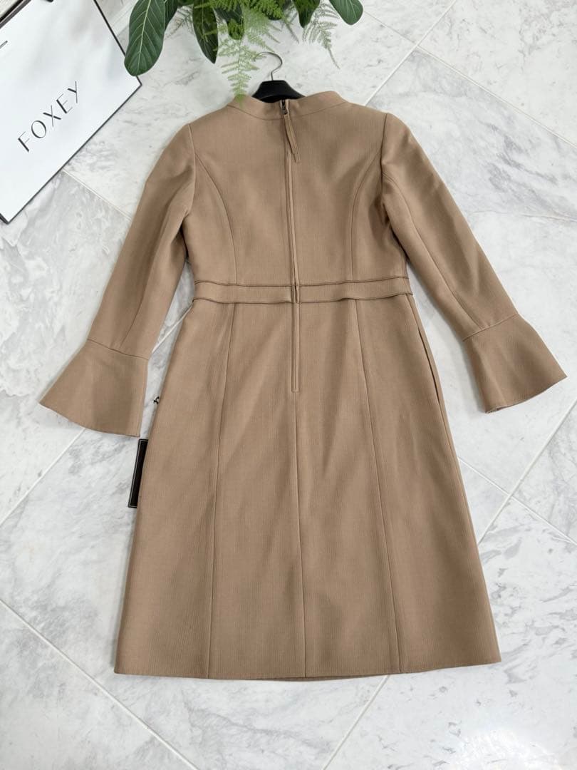 新品同様★FOXEY/フォクシー ワンピース ドレス キャラメルリリー 38