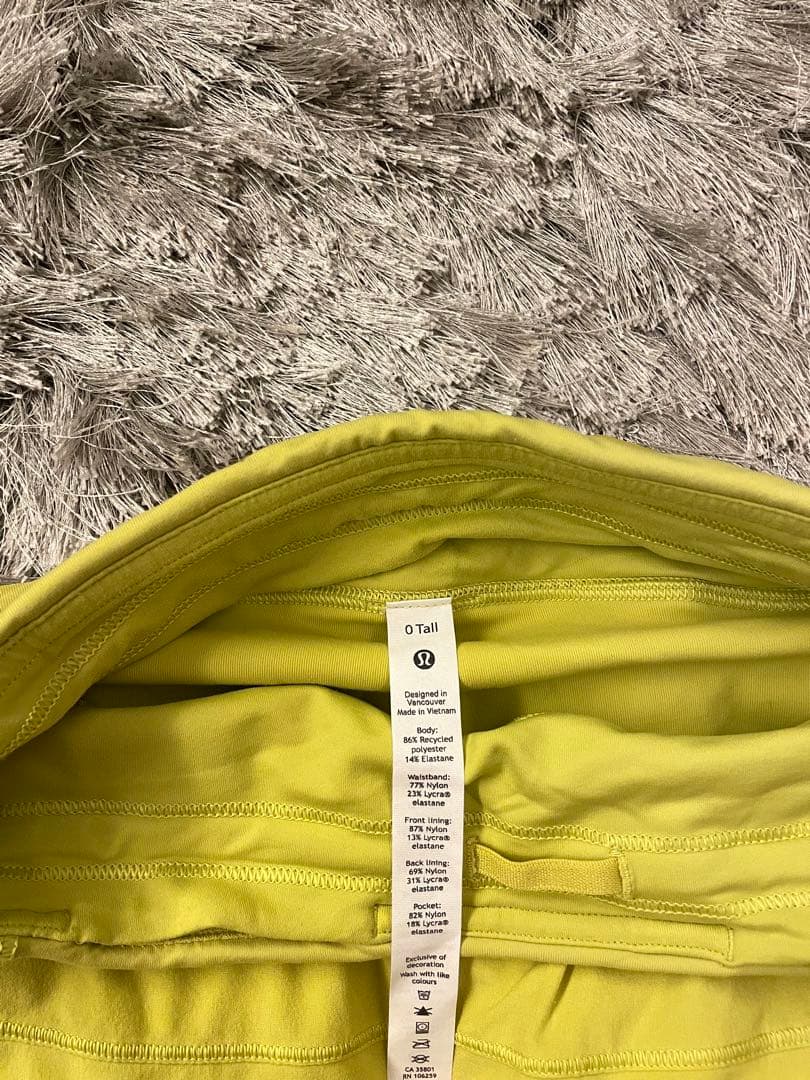 ルルレモン　スコート　lululemon 0