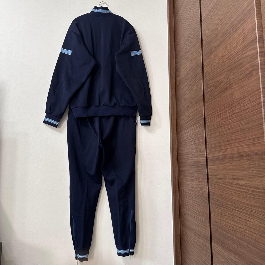 adidas アディダス 80s デサント製 ヴィンテージ ネイビー　ジャージ