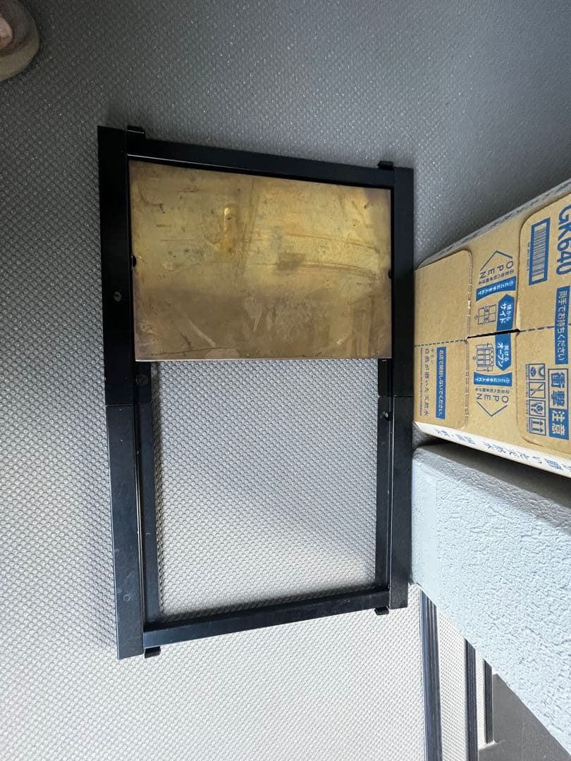 802products アウトドアテーブル フレーム 真鍮天板 snowpeak