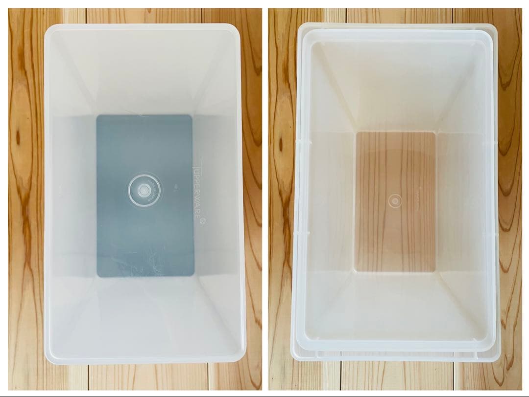 4個セット/タッパーウェア/キッチンキーパー/ライスキーパー/米びつ/深緑