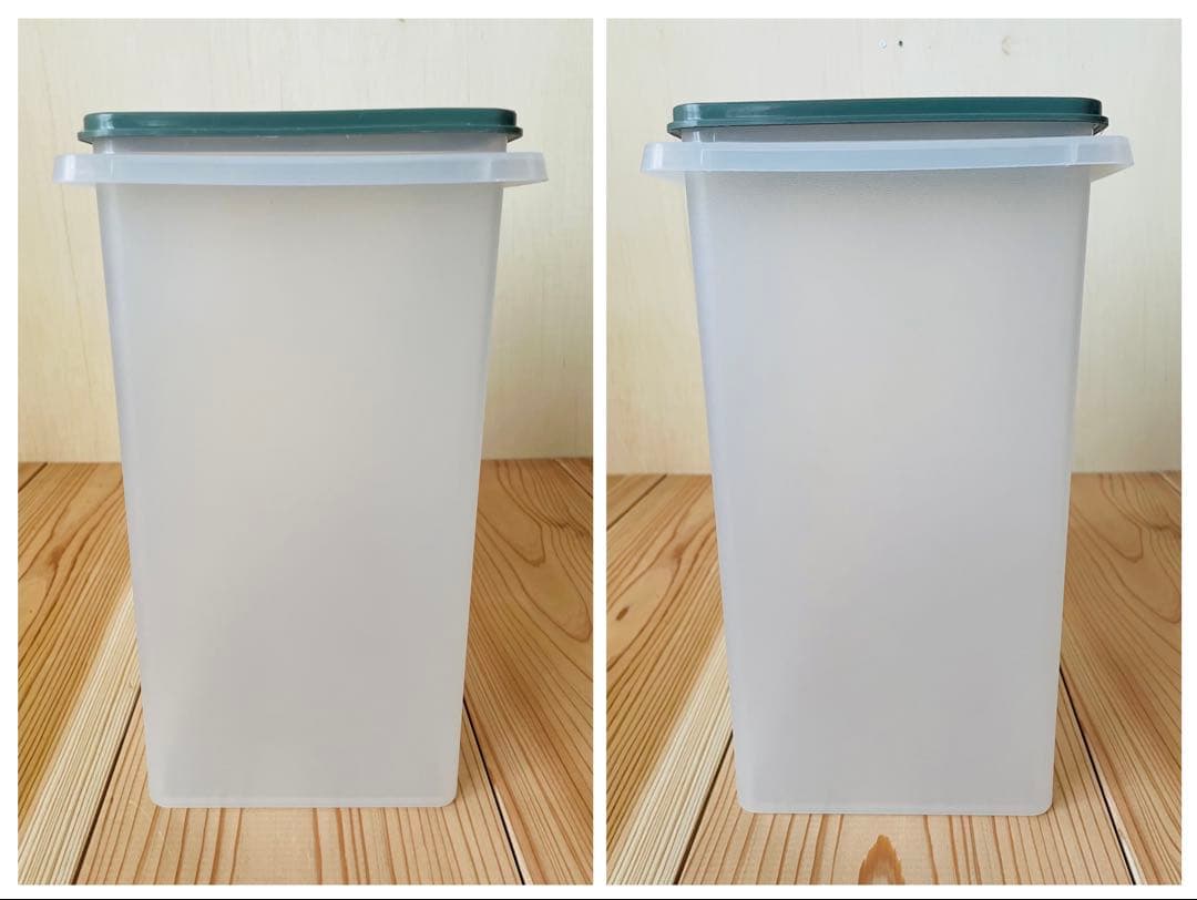 4個セット/タッパーウェア/キッチンキーパー/ライスキーパー/米びつ/深緑