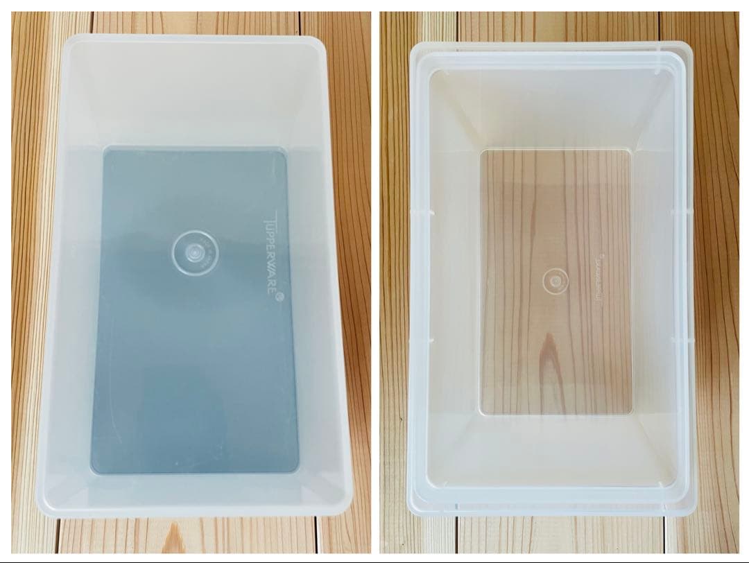 4個セット/タッパーウェア/キッチンキーパー/ライスキーパー/米びつ/深緑