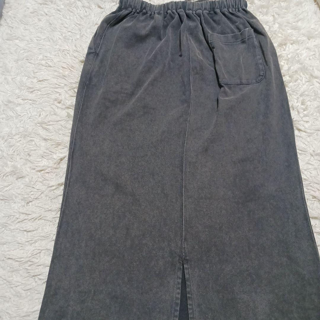 FRAMeWORKウェットオゾン加工スカート　グレー38