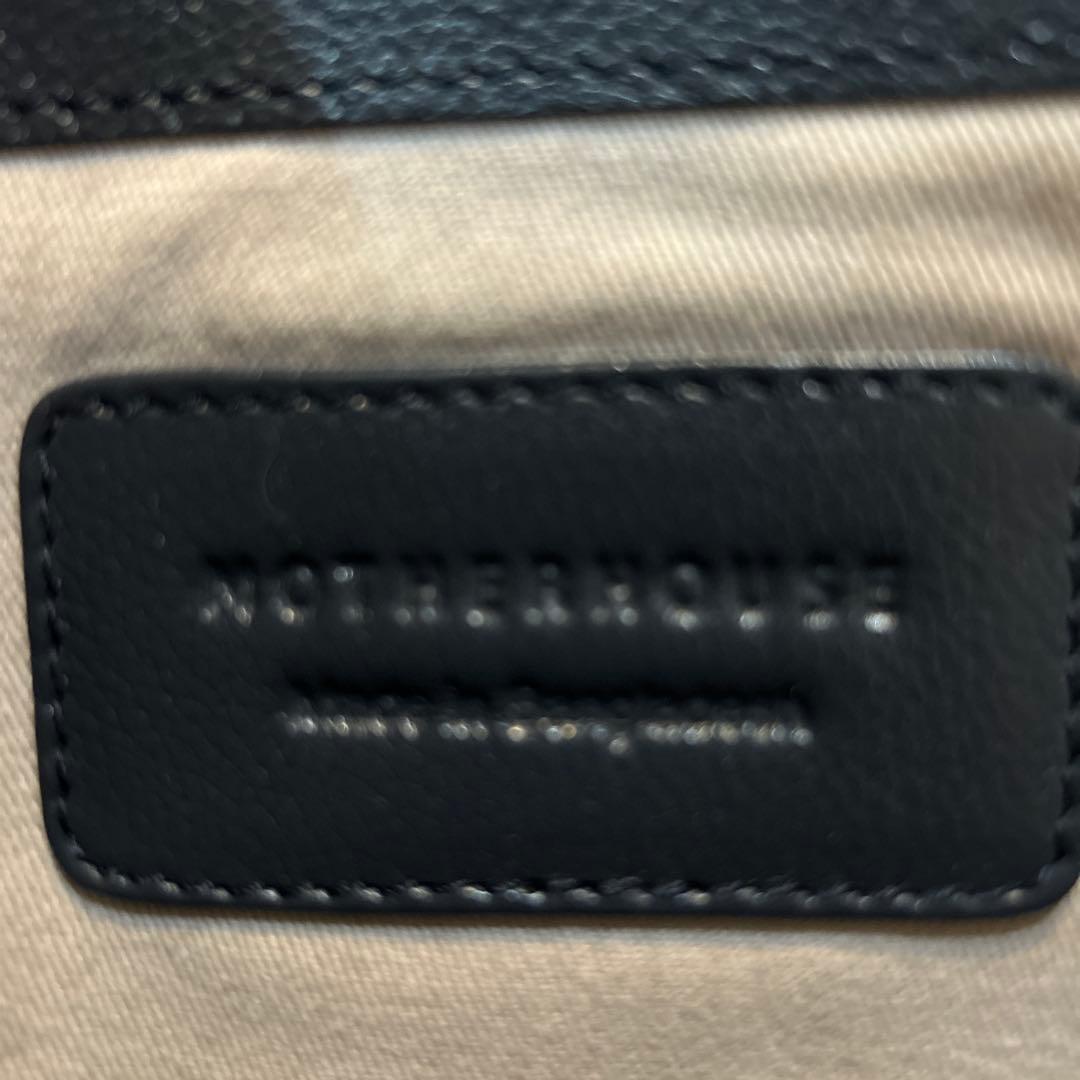 美品　motherhouse マザーハウス カゼマトウ　リュック ネイビーレザー