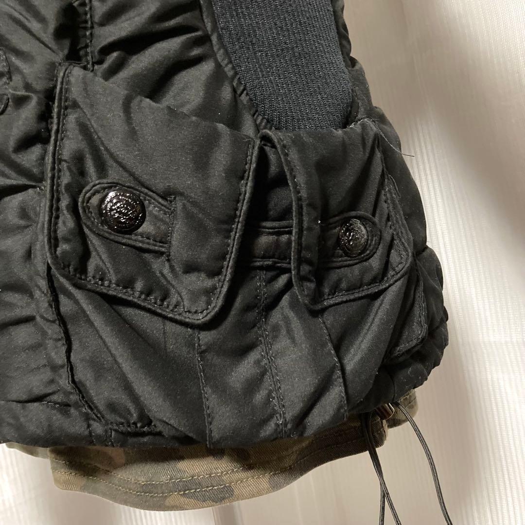 y2k 平成ギャル お兄系 グランジ パンク ファー付きミリタリージャケット