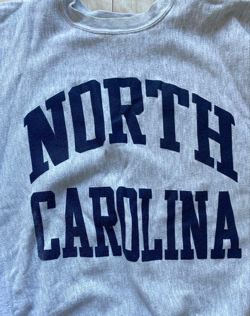 90s チャンピオンリバースウィーブ ノースカロライナ USA製 XL デカロゴ