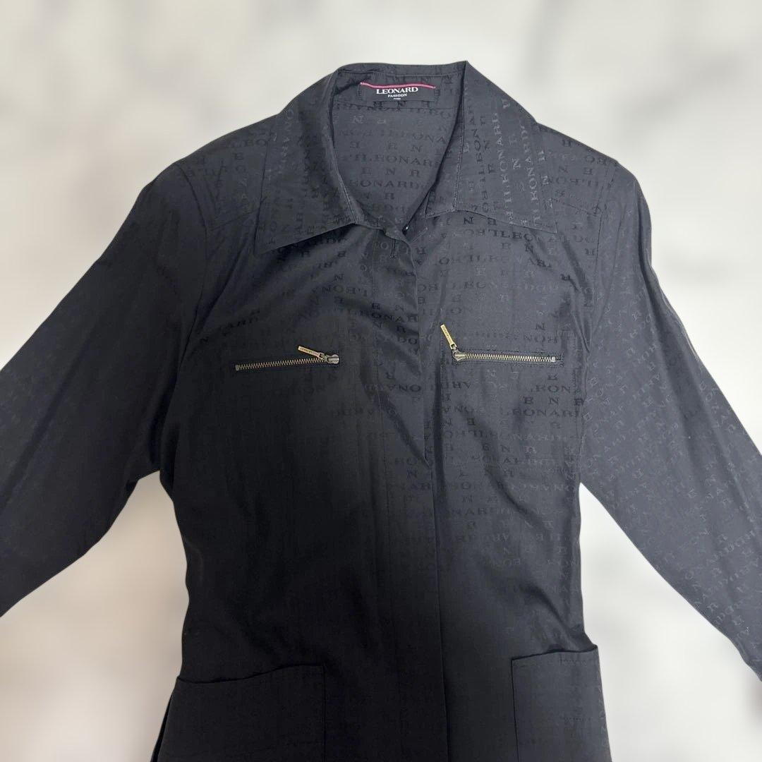 LEONARD ブラック ロングコート