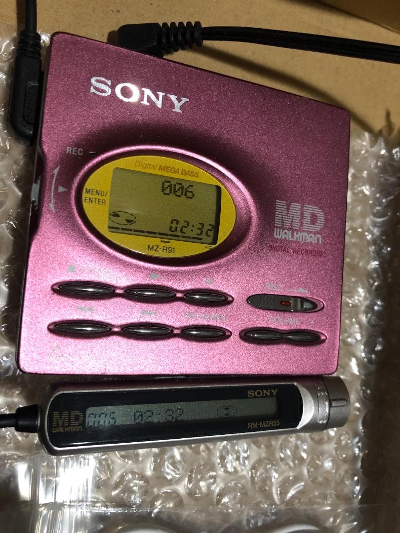 SONY MZ-R91 MDウォークマン　美品　動作良好♬　再生・録音できます