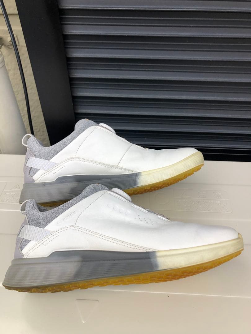 327番 美品ECCO ゴルフシューズ 37 23.5cmスパイクレスBOA