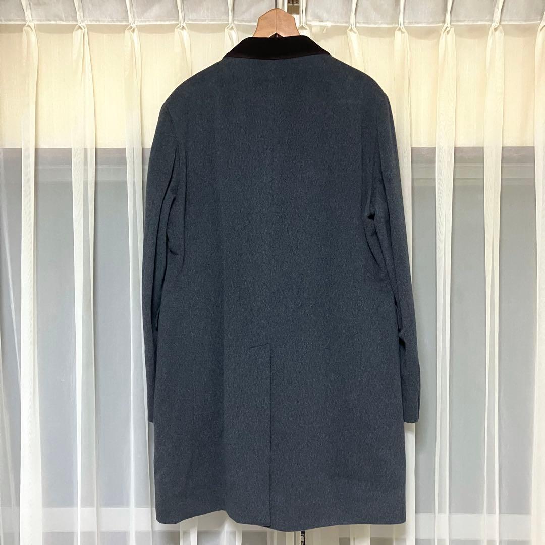 TAGLIATORE ウールカシミヤ 3Bチェスターコート ダークグレー 52