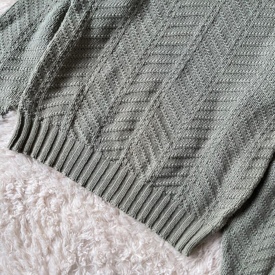 80s 90s L.L.Bean ケーブルニットセーター コットン USA製 S