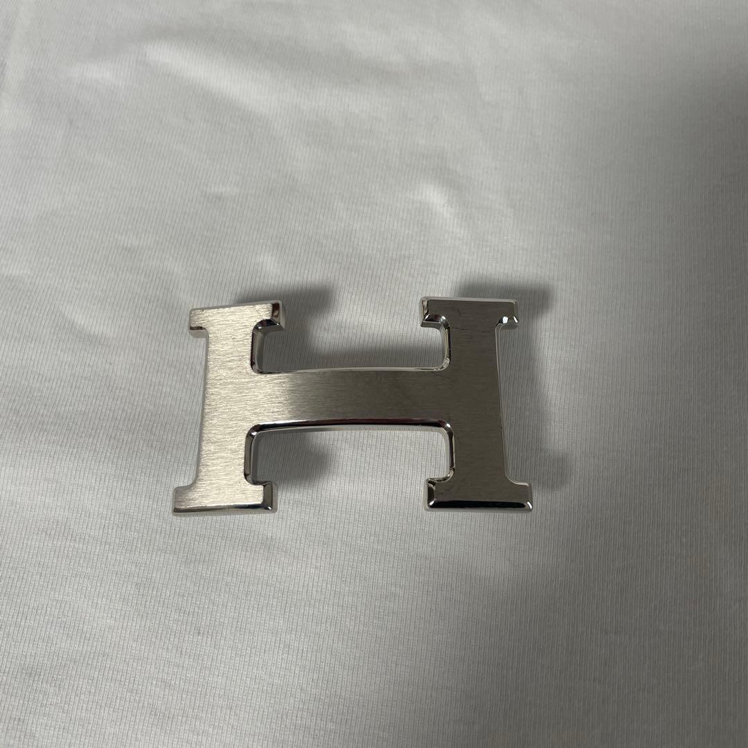 エルメスベルトバックルのみ《H》 シルバー中古32mmシルバー