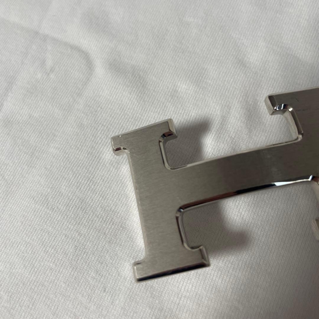 エルメスベルトバックルのみ《H》 シルバー中古32mmシルバー