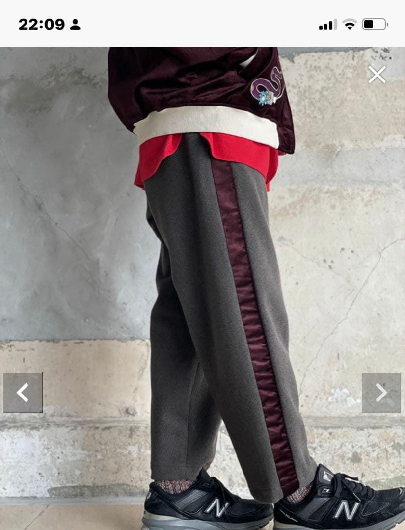 kkほぼ未着用ブルーナボインスラッビンスラックス