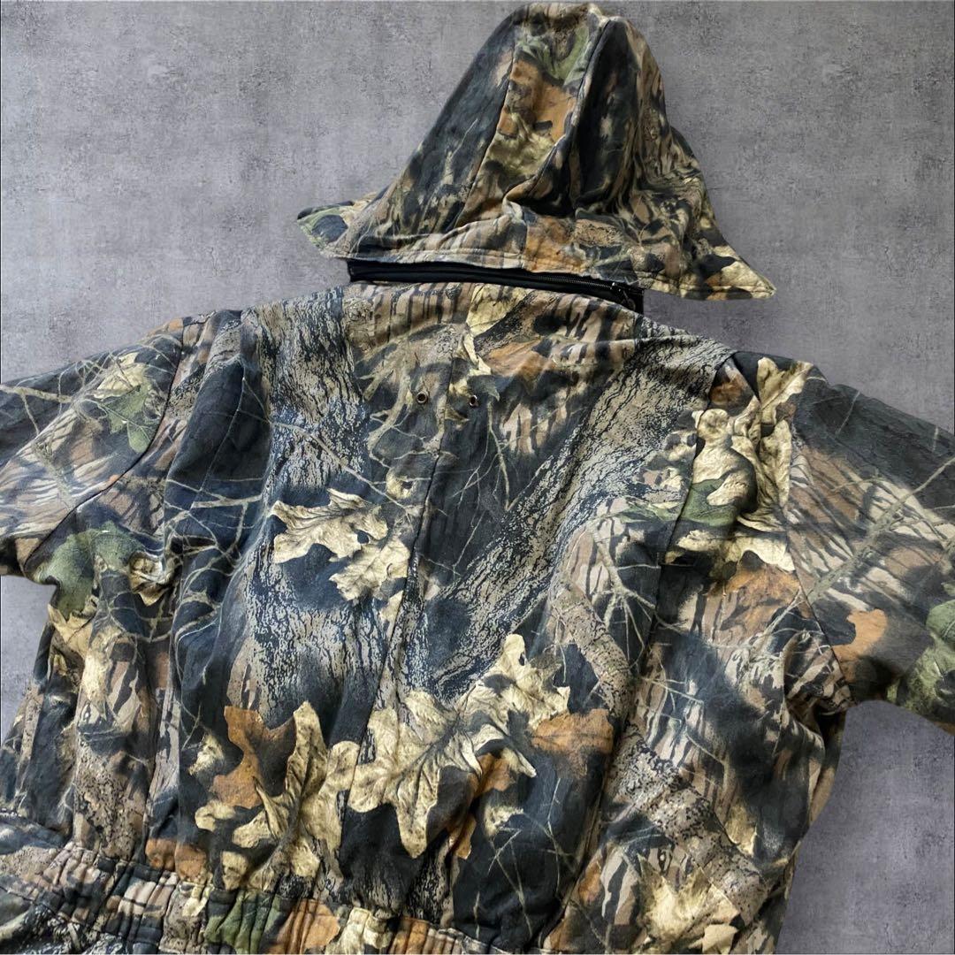 USA製 カベラス リアルツリーカモ柄 中綿 カバーオール つなぎ L