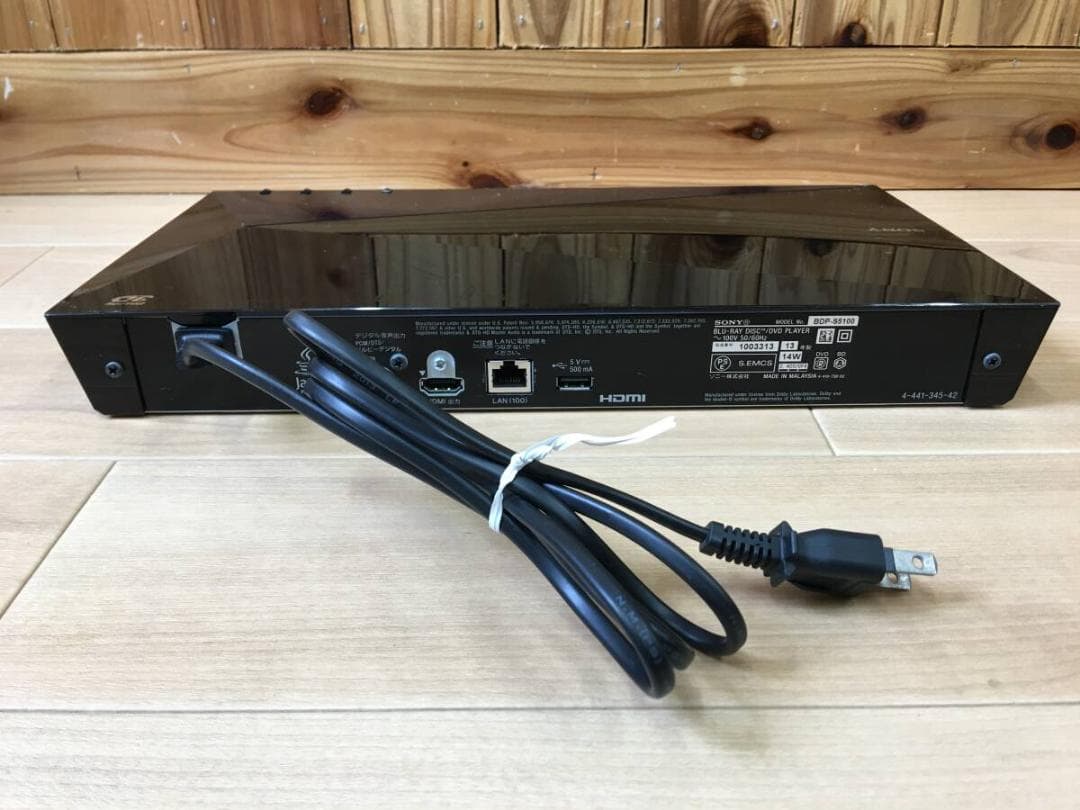 SONY BDP-S5100 BDプレイヤー 動作確認　リモコン無し