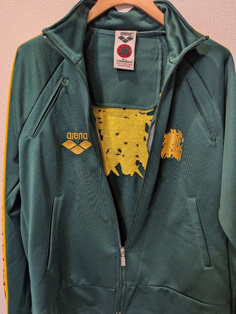 【L】美品　日本製　三代目魚武濱田成夫　デサント　刺繍ロゴ　トラックジャケット