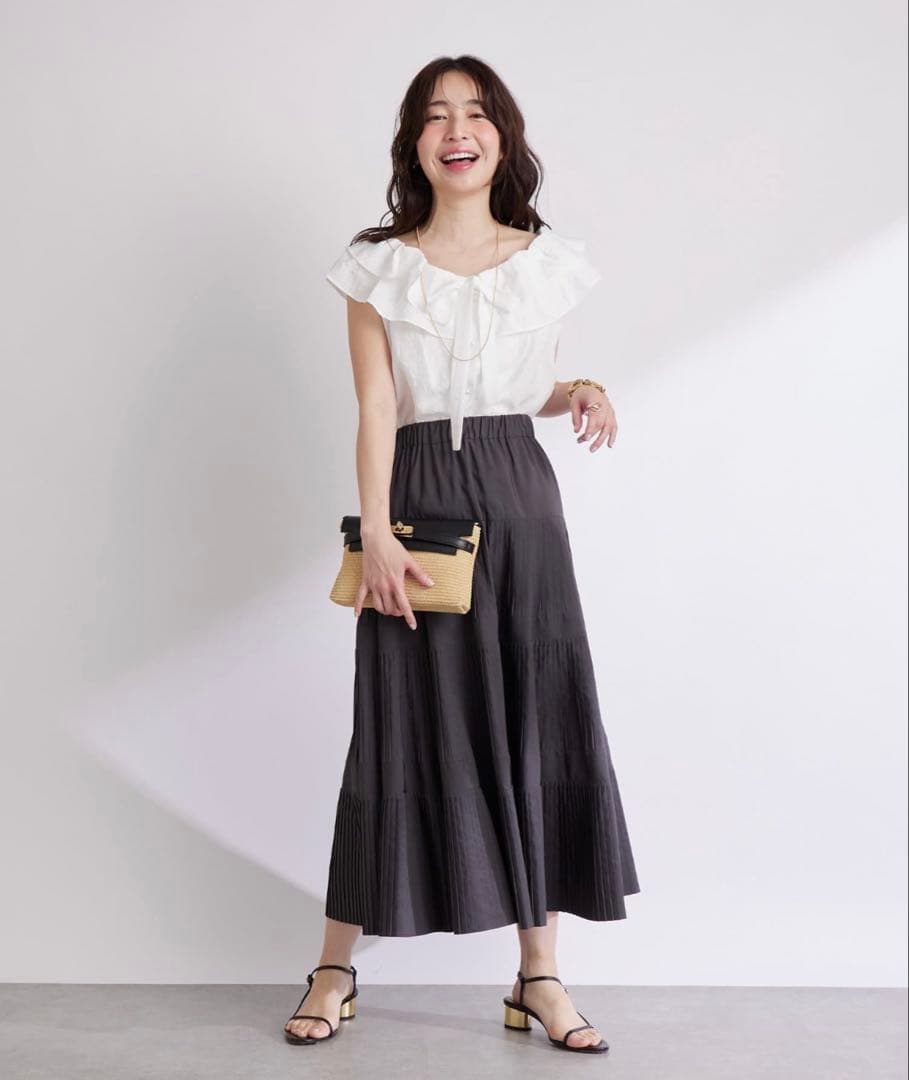 【新品タグ付き】3段ティアードスカート PS ラブティックボンボン