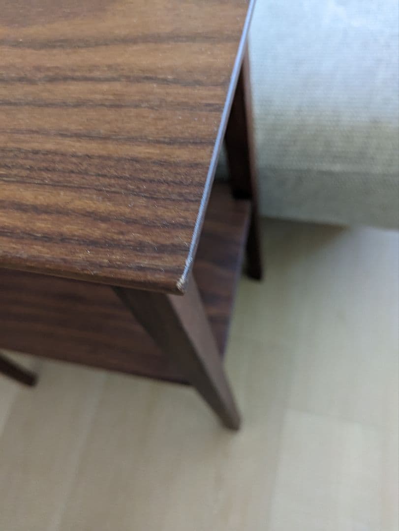 2日間限定　サイドテーブル　チーク　無垢材　ビンテージ家具