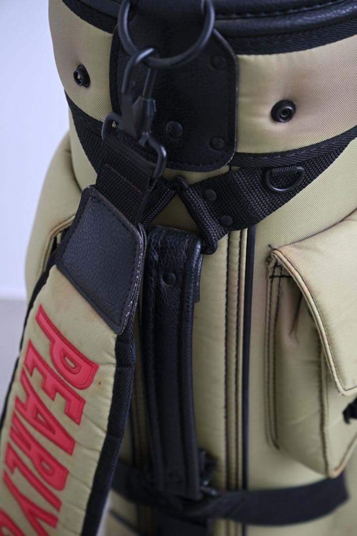 廃盤‼️パーリーゲイツ キャディバッグ ナイロン カーキ